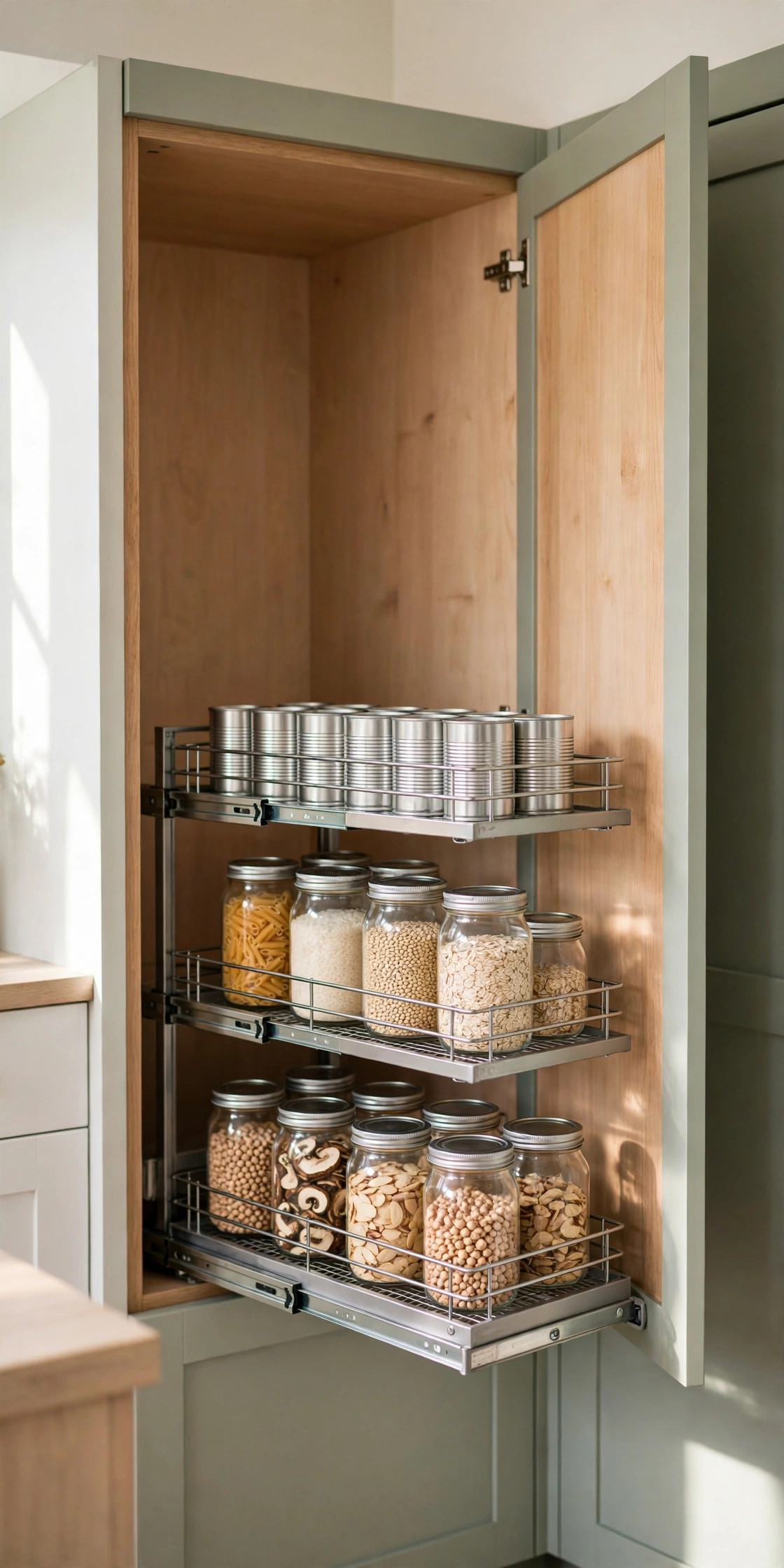 How to Organize Kitchen Cabinets With Deep, Dark Corners